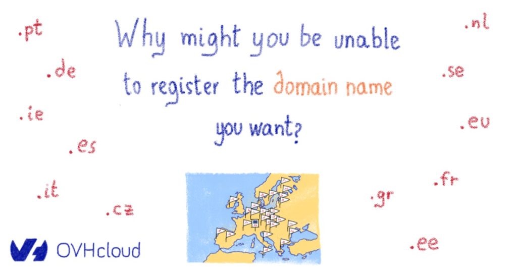 Why might you be unable to register the domain name you want?