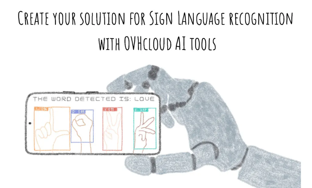 Create your solution for Sign Language recognition with OVHcloud AI tools