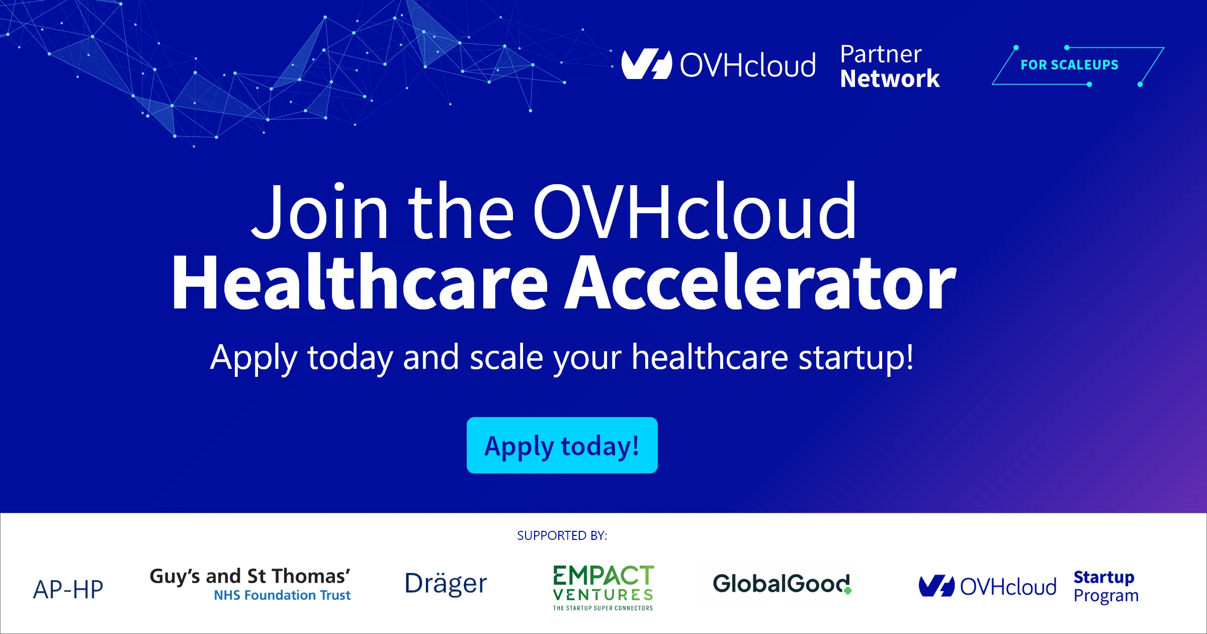 OVHcloud launches Healthcare Accelerator for scaleups
