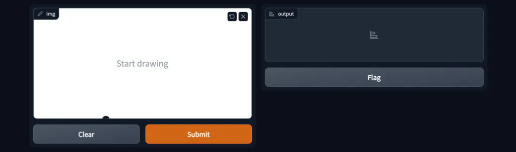 Gradio app drawing space 