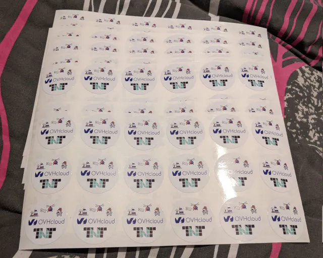 Stickers, stickers everywhere...