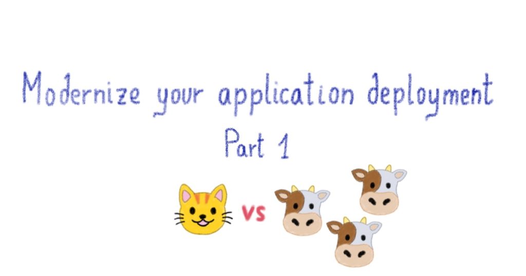 Modernize your application deployment - Part 1