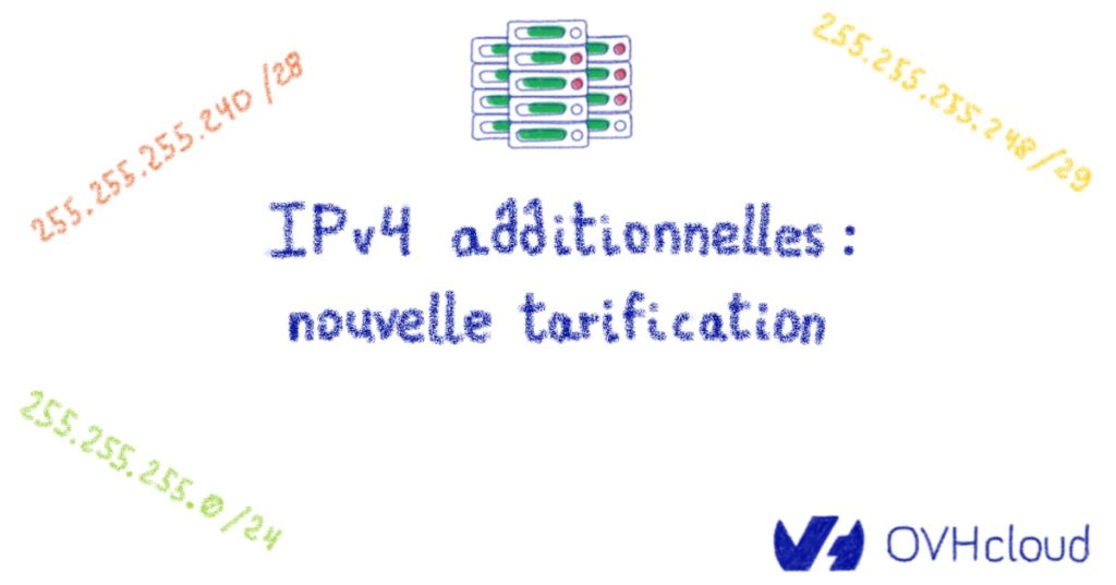 IPv4 additionnelles : nouvelle tarification