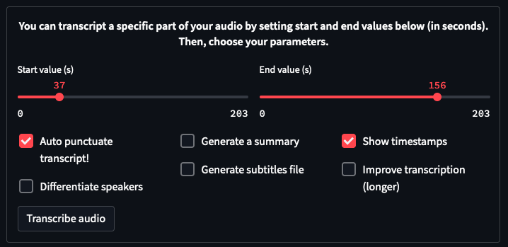 sliders checkboxes streamlit app