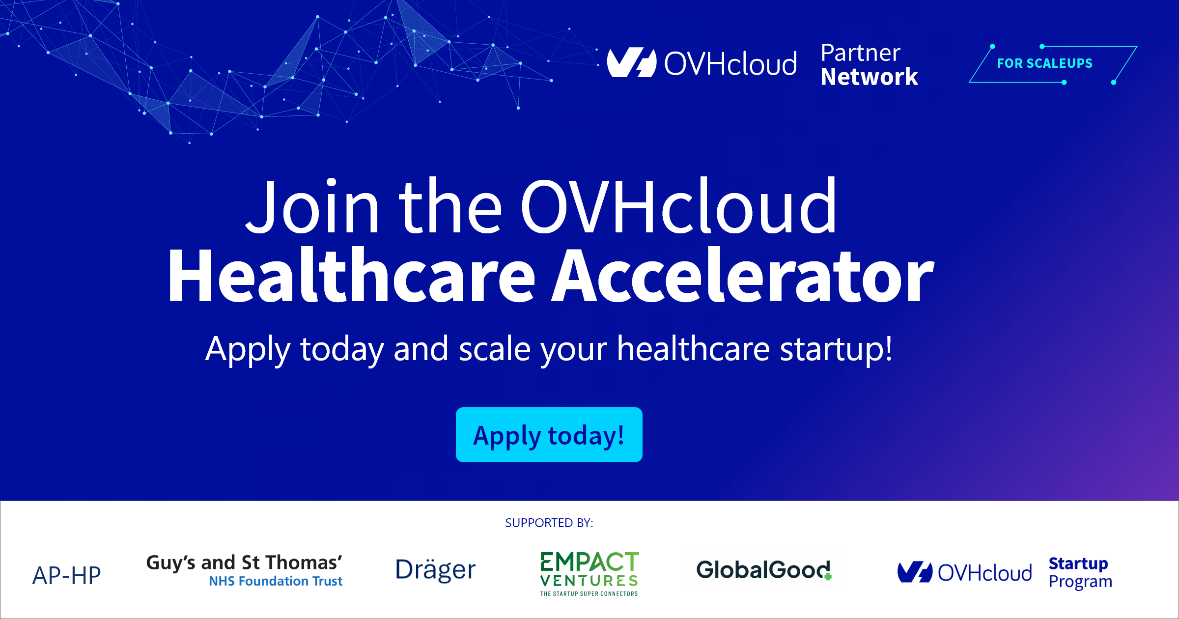 healthcare scaleup team developing secure cloud solutions for healthcare